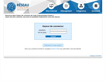 Tablet Screenshot of portail3.reseau-concept.net
